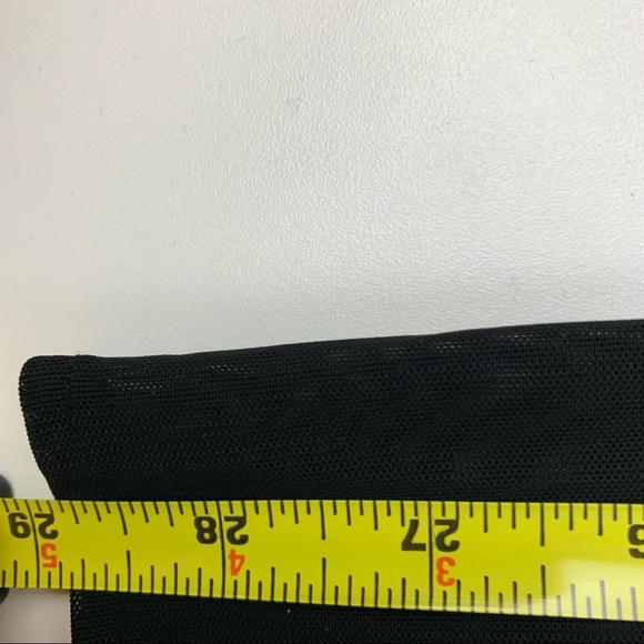 GILANI Black Long Sleeve V-Neck Sheer Top - Picture 7 of 11